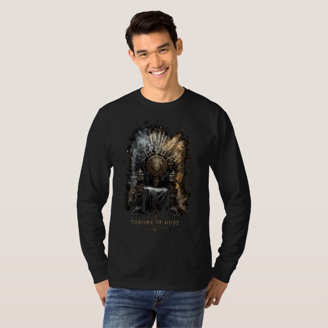 Camiseta Throne of Dust Dark Fantasy Long Sleeve (Frente Completa)