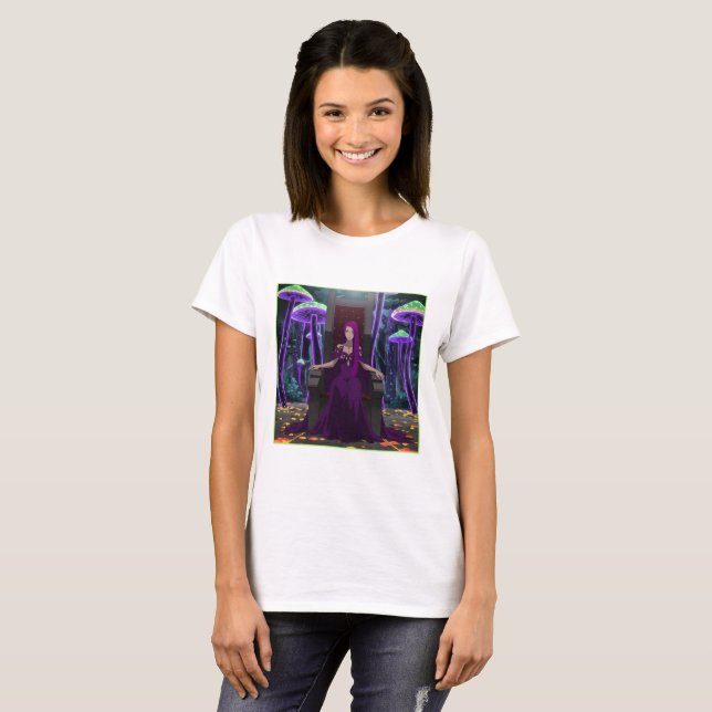 Camiseta Throne of the Glowing mushrooms (Frente Completa)