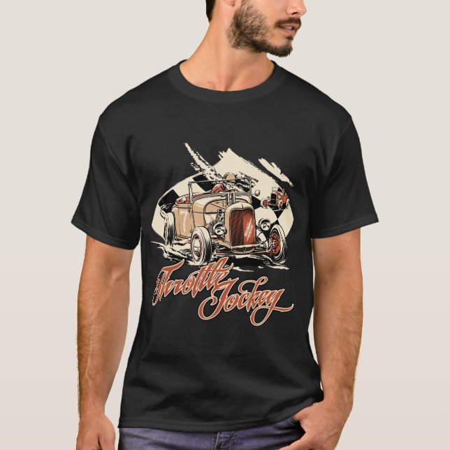 Camiseta Throttle Jockey - Raça de Roadster (Frente)