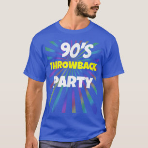 Camiseta Throwback da década de 90 para a festa do tema T 1