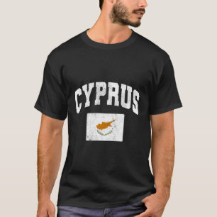Camiseta Throwback de Bandeira de Chipre