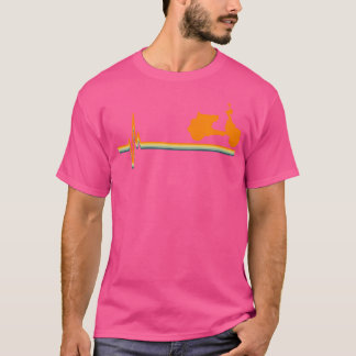Camiseta Throwback de pulsação do patinete