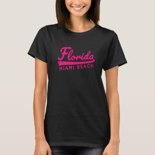 Camiseta Throwback Miami Beach Fl Sunwear Legal Miam Clássi