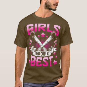 Camiseta Throwing Axe Hatchet Throwers Girls Throw It Best