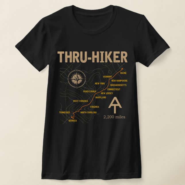 Camiseta Thruh Hiker Appalachian Trail (Postura )