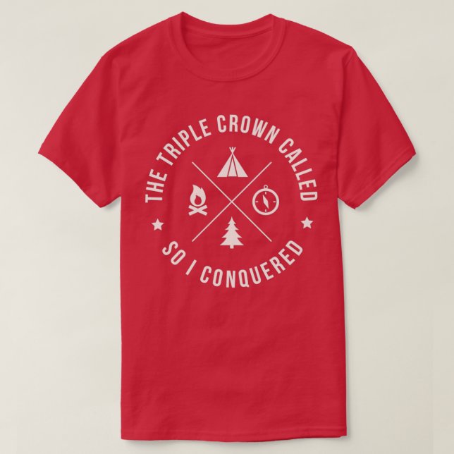 Camiseta ThruHiker Triple Crown PCT AT CDT (Frente do Design)