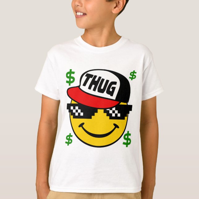 Camiseta Thug Emoticon (Frente)