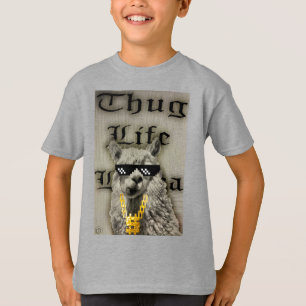 Camiseta Thug Life Llama