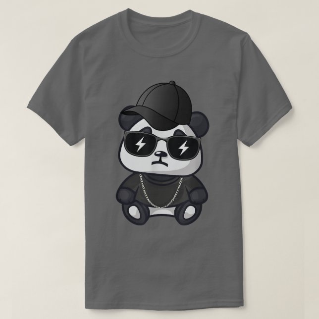 Camiseta Thug Life, Thug Panda, Panda Cute T (Frente do Design)