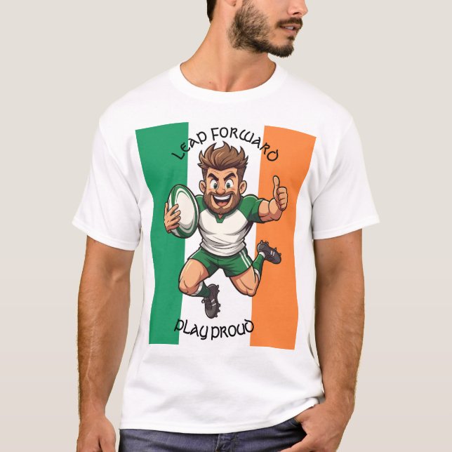 Camiseta Thumbs Up to the Try Line Irish Rugby Joy (Frente)