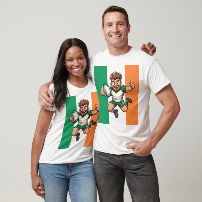 Camiseta Thumbs Up to the Try Line Irish Rugby Joy (Unissex)