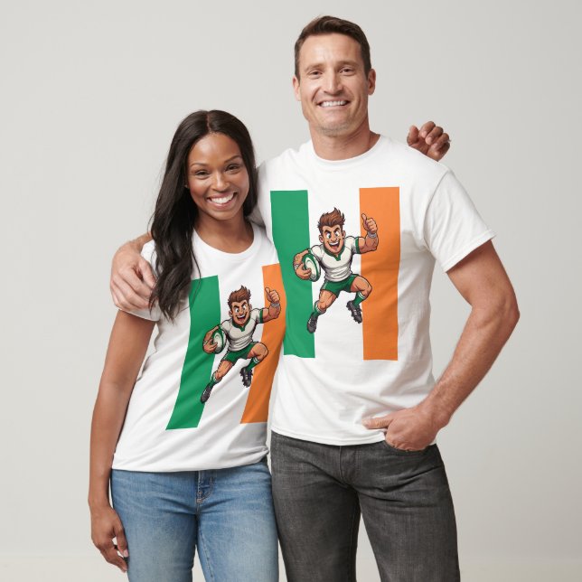 Camiseta Thumbs-Up Try Irish Rugby Energy (Unissex)