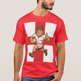 Camiseta Thumbs-Up Try Run Cheerful Rugby Hero