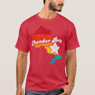 Camiseta Thunder Bay Ontario Canada Vintage angustiou Souv