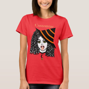 Camiseta Thunder_Cove da Bruxa de Cabelo Curvo