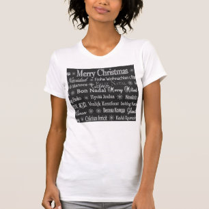 Camiseta Thunder_Cove de Natal Merry de múltiplos idiomas