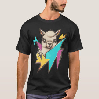 Camiseta Thunder Lama T-Shirt de Grafite de Arte de Rua