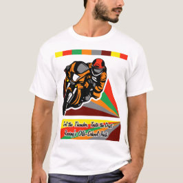 Camiseta Thunder & Poeira: Vibrações de Corrida Retro