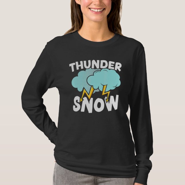 Camiseta Thunder Snow  Ice Cold Snowy Winter Season 1 (Frente)