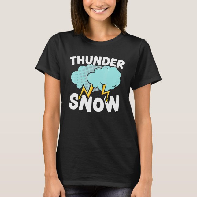 Camiseta Thunder Snow  Ice Cold Snowy Winter Season 1 (Frente)