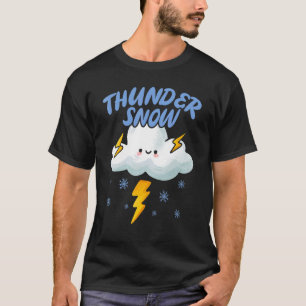 Camiseta Thunder Snow Ice Fria Snowy Winter Season