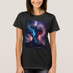 Camiseta Thunder Surreal Trabalho de arte