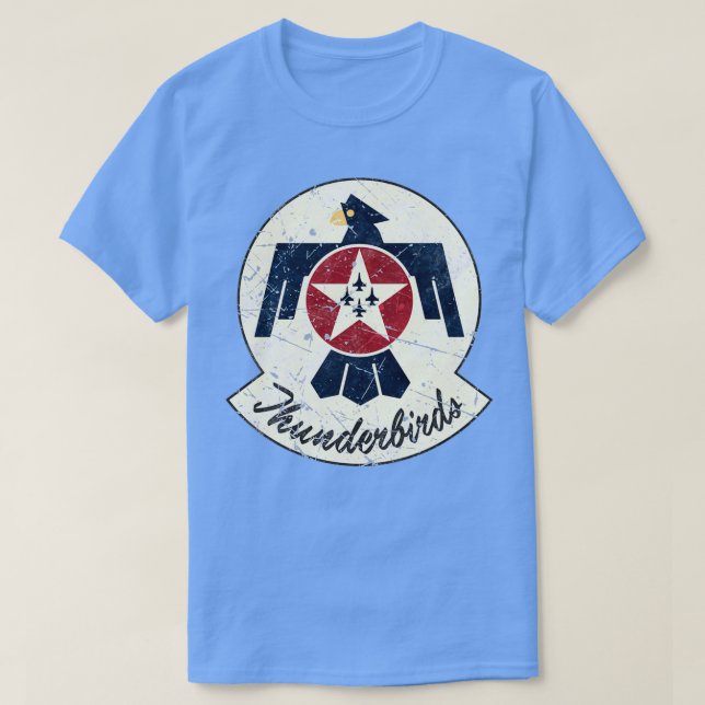 Camiseta Thunderbird F16 Air Demonstration Team USAAF (Frente do Design)