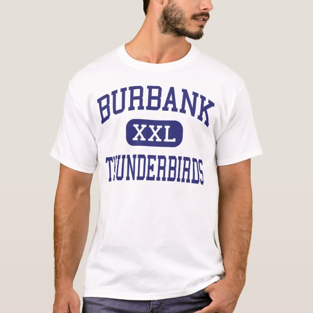 Camiseta Thunderbirds Boulder médio Colorado de Burbank (Frente)