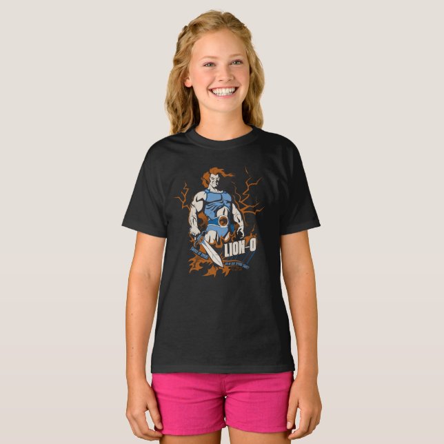 Camiseta T-Shirt Desenho Retrô Thundercats Logo Algodão - Preto