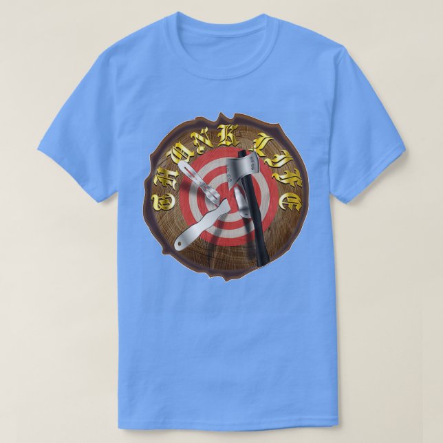 Camiseta THUNLIFE Tree Stump Impalement Target 1 (Frente do Design)