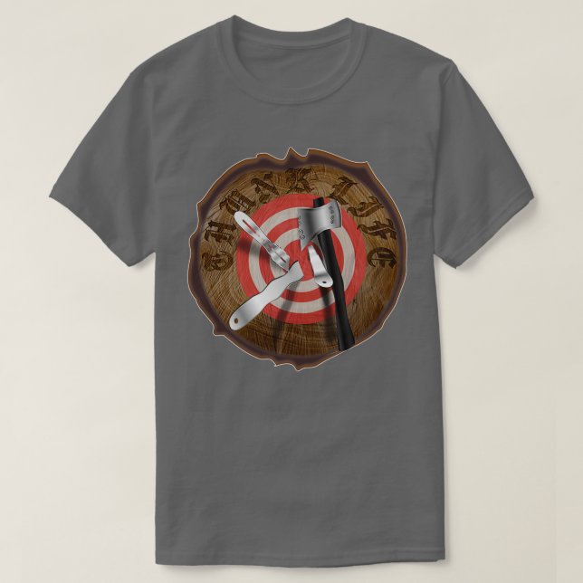 Camiseta THUNLIFE Tree Stump Impalement Target 2 (Frente do Design)