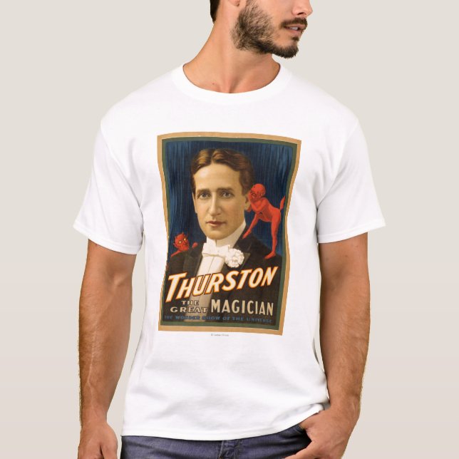 Camiseta Thurston, diabo que diz lhe a mágica 2 dos (Frente)