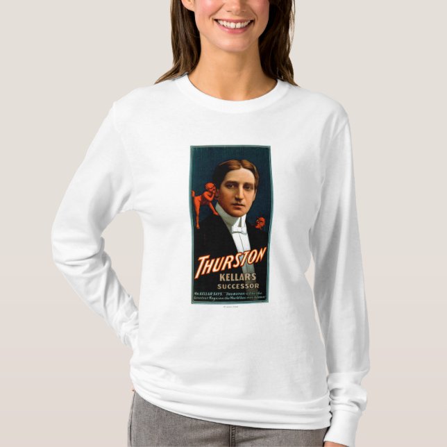 Camiseta Thurston, diabo que diz lhe a mágica dos segredos (Frente)
