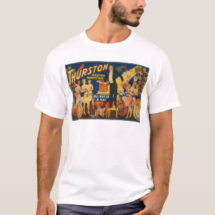 Camiseta Thurston, mágico mestre todo fora de um chapéu