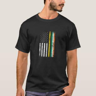 Camiseta Thyellow Line Irish American Flag Dispatcher