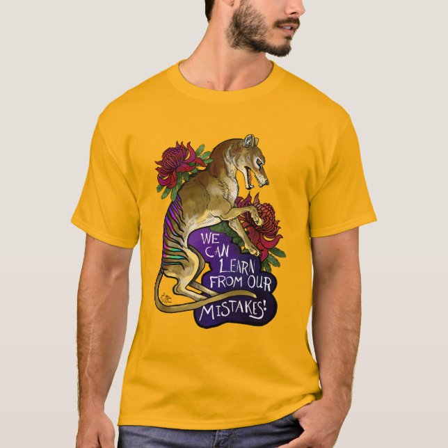 Camiseta Thylacine Podemos Aprender (Frente)
