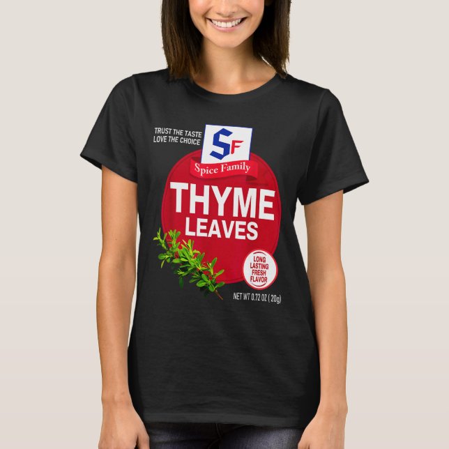 Camiseta Thyme Leaves Halloween Sce Costume Group Matching  (Frente)