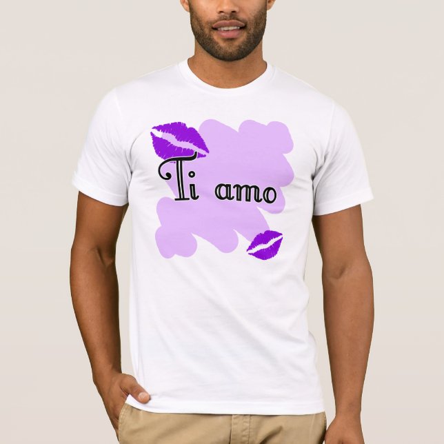 Camiseta Ti amo - Italiano eu te amo (Frente)