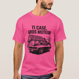 CAMISETA TI CASE GROS MOTEUR N&B