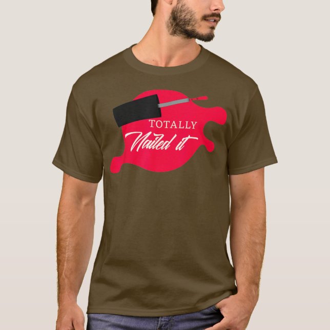 Camiseta Ti Manicure Nail Tech Totalmente Dispersado (Frente)