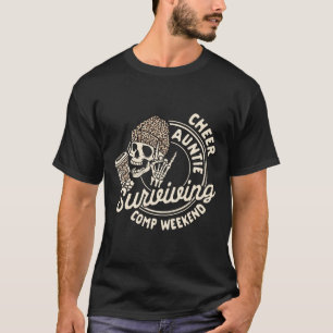 Camiseta Tia Alegrete Amante de Café Esqueleto Sobrevivendo