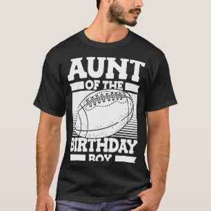 Camiseta Tia Americana Do Aniversário Do Jogador De Futebol