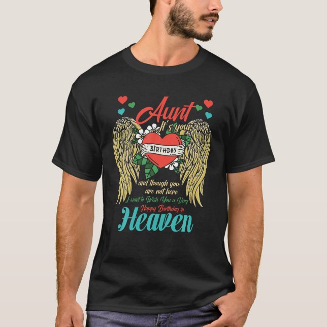 Camiseta Tia Angel Festa de aniversário na Memória da Famíl (Frente)