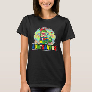 Camiseta Tia Autismo Saurus Auntsaurus Rex Família Dinossau