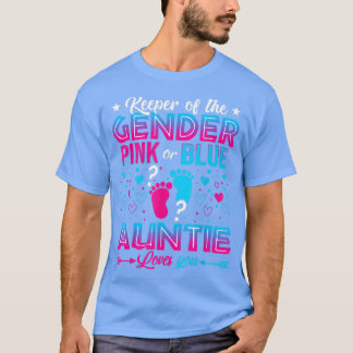 Camiseta Tia Azul Ou Rosa Engraçada Te Ama A Revelação De G