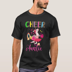 Camiseta Tia Bonita Unicórn Cheerhead Flores Mot