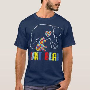 Camiseta Tia Bonita Ursa Autismo Consciência