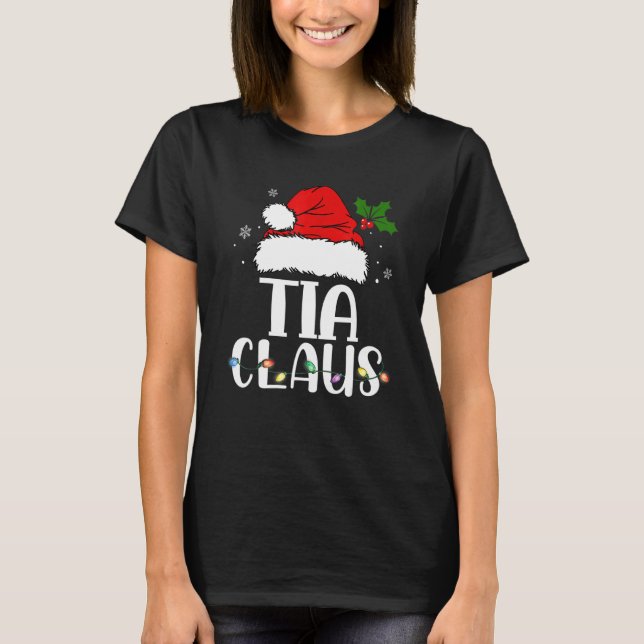 Camiseta Tia Claus Christmas Pajama Matando Xmas (Frente)