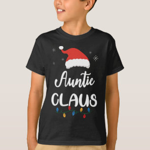 Camiseta Tia Claus Engraçada Papais noeis Familiares de Nat