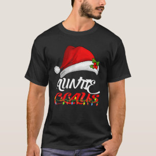 Camiseta Tia Claus Natal Família Pajama Matando Xmas